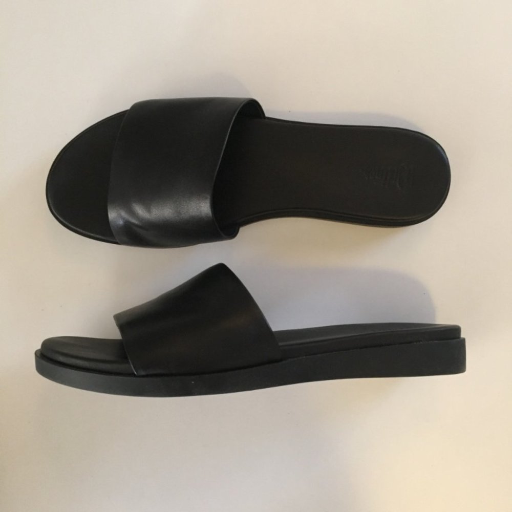 Wittner, Rondo Slides, Black Leather, size 41, new